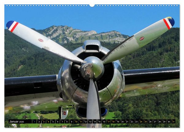 Produktbild: Lockheed Super Constellation HB-RSC (hochwertiger Premium Wandkalender 2026 DIN A2 quer), Kunstdruck in Hochglanz