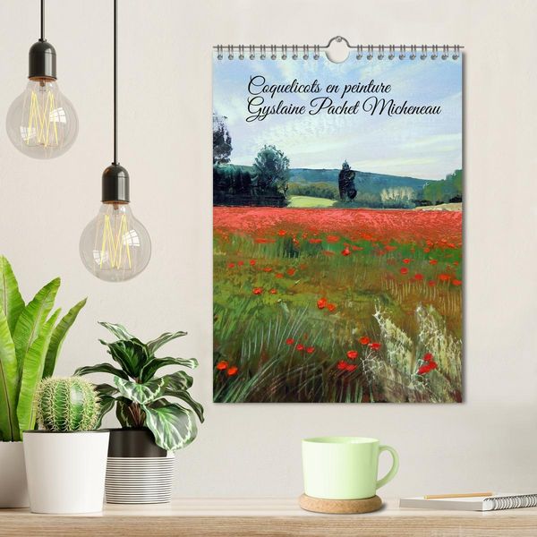 Produktbild: Coquelicots en peinture (Calendrier mural 2026 DIN A4 horizontal), CALVENDO calendrier mensuel