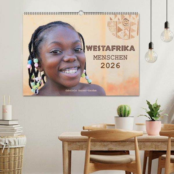 Produktbild: Westafrika Menschen 2026 (Wandkalender 2026 DIN A2 quer), CALVENDO Monatskalender