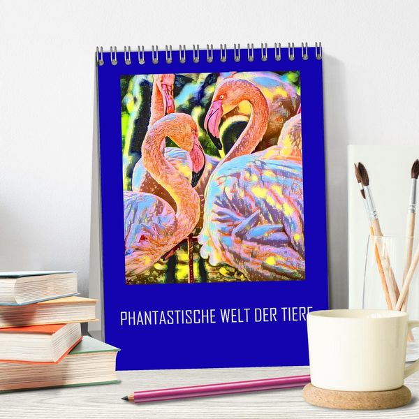Produktbild: Phantastische Welt der Tiere (Tischkalender 2026 DIN A5 hoch), CALVENDO Monatskalender