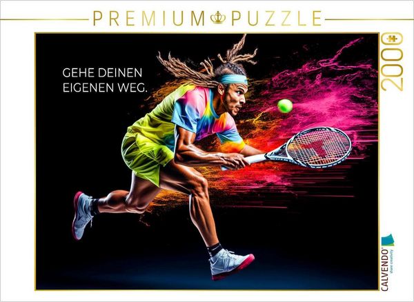 Produktbild: CALVENDO Puzzle Ein Motiv aus dem Kalender Tennis und Motivation | 2000 Teile Lege-Gr&ouml;&szlig;e 90x67cm Foto-Puzzle f&uuml;r gl&uuml;ckliche Stunden
