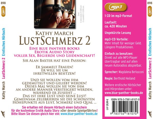 Produktbild: LustSchmerz 2 | Erotik SM-Audio Story | Erotisches SM-Hörbuch MP3CD