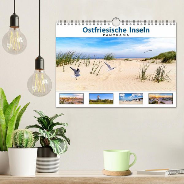 Produktbild: PANORAMA - Ostfriesische Inseln (Wandkalender 2026 DIN A4 quer), CALVENDO Monatskalender