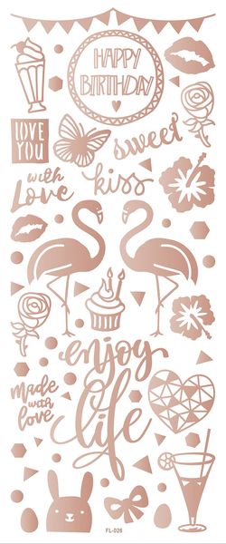 Produktbild: Folia  Relief-Sticker BASIC, ca. 10x24cm, 10 Blatt sortiert