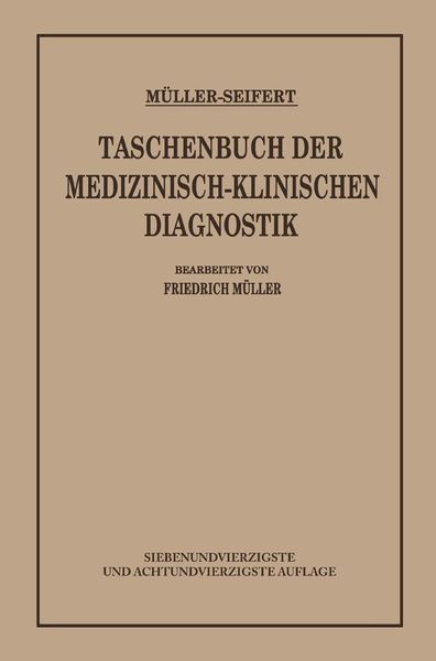 Produktbild: Taschenbuch der Medizinisch Klinischen Diagnostik