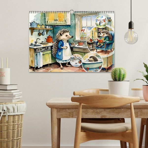 Produktbild: Bei Familie Igel (Wandkalender 2026 DIN A3 quer), CALVENDO Monatskalender