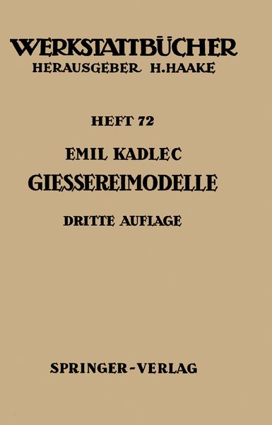 Produktbild: Gie&szlig;ereimodelle