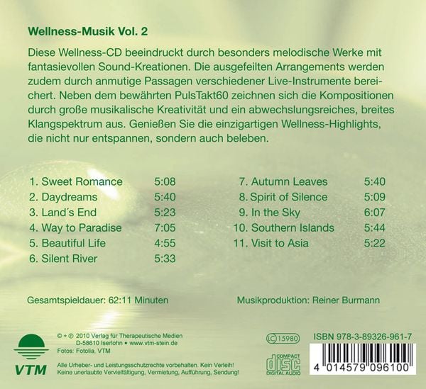 Produktbild: Wellness-Musik. Vol. 2