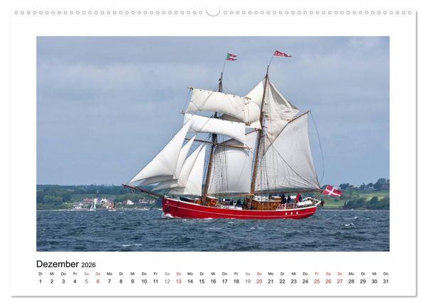 Produktbild: Traditionsschiffe auf der Ostsee (Wandkalender 2026 DIN A2 quer), CALVENDO Monatskalender