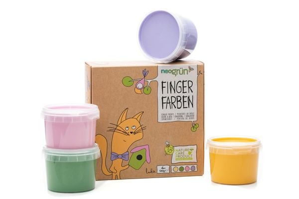 Produktbild: neogr&uuml;n Fingerfarben 4er Set Luka
