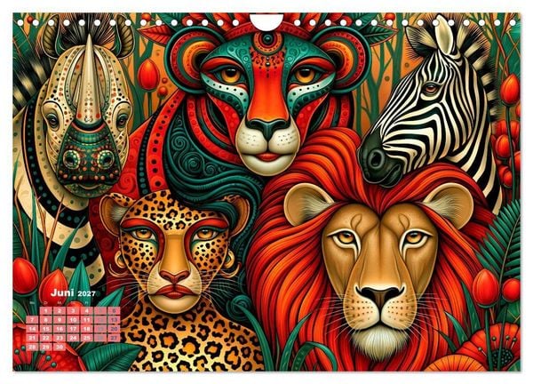 Produktbild: Tierisch extravagant (Wandkalender 2027 DIN A4 quer), CALVENDO Monatskalender