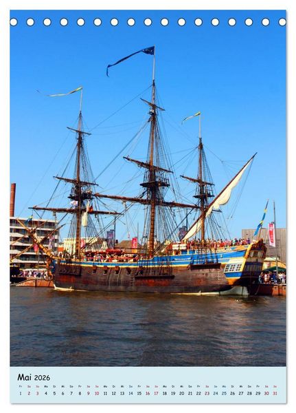 Produktbild: Sail - Impressionen aus Bremerhaven (Tischkalender 2026 DIN A5 hoch), CALVENDO Monatskalender