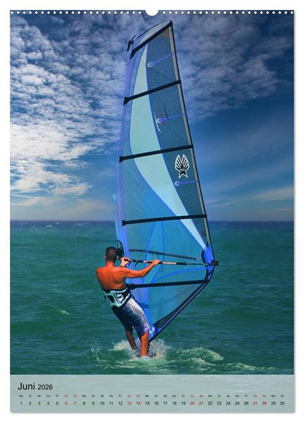 Produktbild: Windsurfen - Fun pur (hochwertiger Premium Wandkalender 2026 DIN A2 hoch), Kunstdruck in Hochglanz