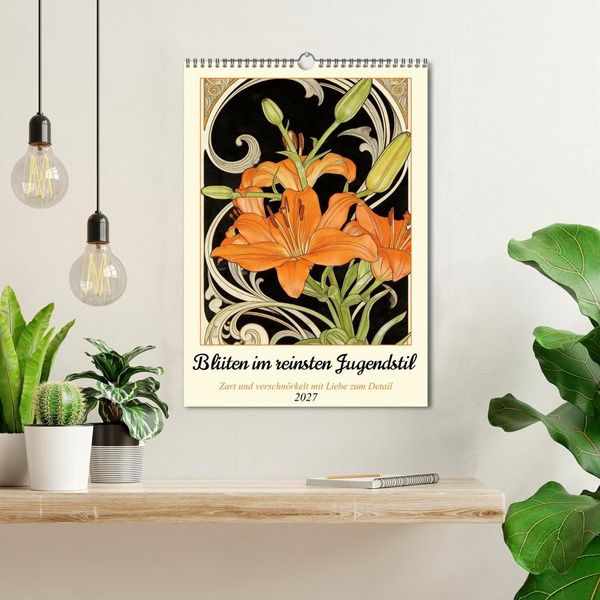 Produktbild: Bl&uuml;ten im reinsten Jugenstil (Wandkalender 2027 DIN A3 hoch), CALVENDO Monatskalender
