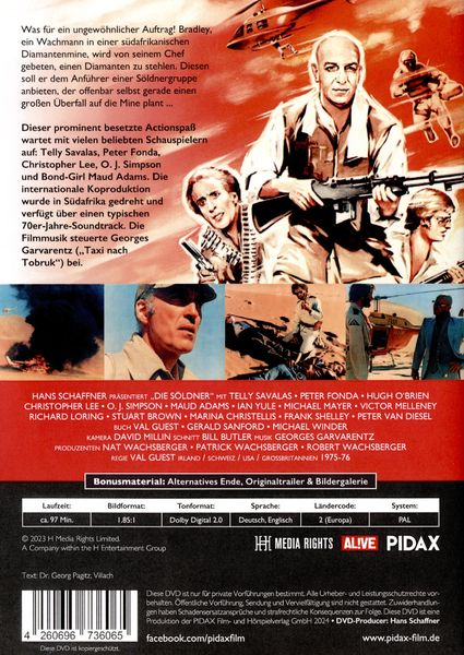 Produktbild: Die S&ouml;ldner (The Diamond Devils - Die schmutzigen Helden) - Remastered Edition / Abenteuerfilm mit absoluter Starbesetzung (Pidax Film-Klassiker)