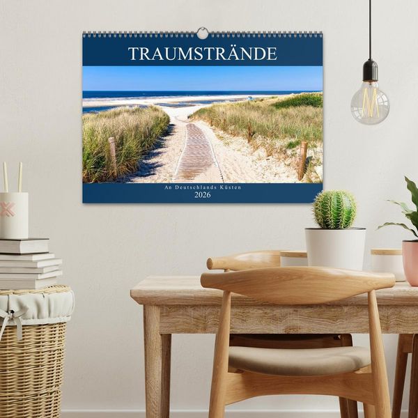 Produktbild: Traumstr&auml;nde an Deutschlands K&uuml;sten (Wandkalender 2026 DIN A3 quer), CALVENDO Monatskalender