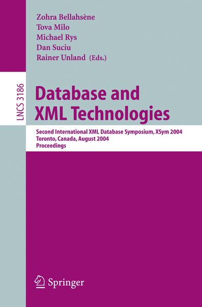 Produktbild: Database and XML Technologies