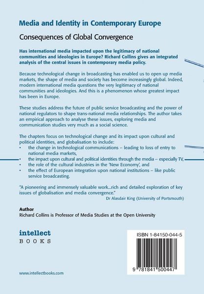Produktbild: Media and Identity in Contemporary Europe