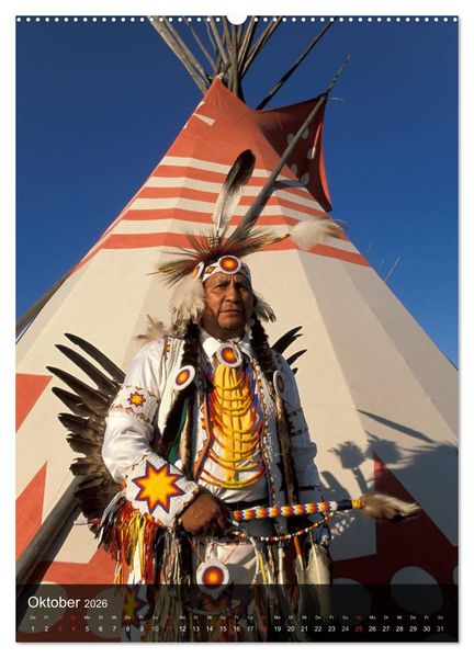 Produktbild: Indianer, Portrait Collection 1 (Wandkalender 2026 DIN A2 hoch), CALVENDO Monatskalender