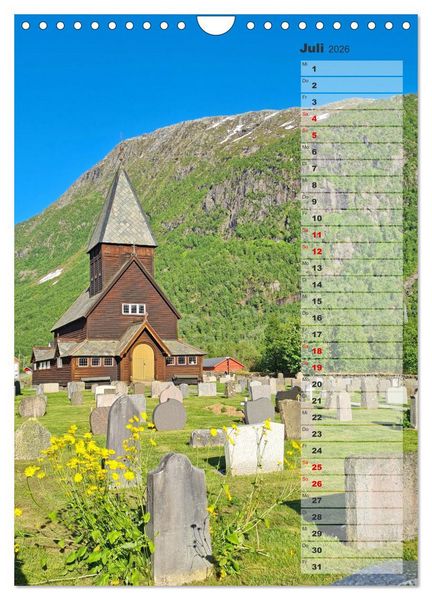Produktbild: Skandinavien entdecken - Von Schweden nach Norwegen mit dem Wohnmobil (Wandkalender 2026 DIN A4 hoch), CALVENDO Monatskalender