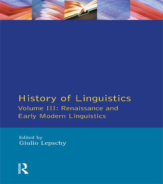 Produktbild: History of Linguistics Vol III