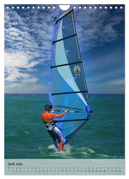 Produktbild: Windsurfen - Fun pur (Wandkalender 2026 DIN A4 hoch), CALVENDO Monatskalender