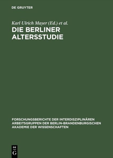 Produktbild: Die Berliner Altersstudie