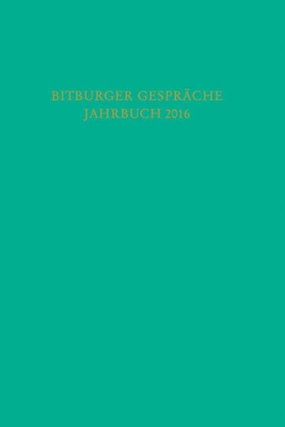 Produktbild: Bitburger Gespr&auml;che Jahrbuch 2016