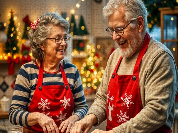 Produktbild: CALVENDO Puzzle Weihnachtsb&auml;ckerei | 2000 Teile Lege-Gr&ouml;&szlig;e 90x67cm Foto-Puzzle f&uuml;r gl&uuml;ckliche Stunden
