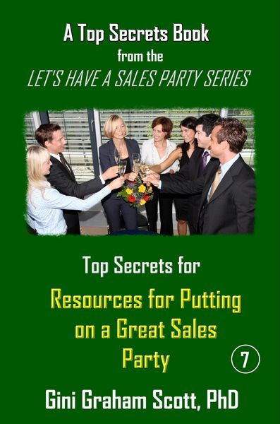 Produktbild: Top Secrets and Resources for Putting on a Great Sales Party