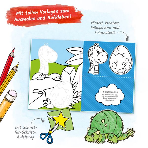 Produktbild: Tr&ouml;tsch Bastelbuch Dinosaurier Bastelei