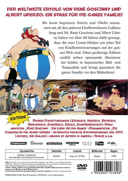 Produktbild: Die gro&szlig;e Asterix Edition - Digital Remastered (2023) [7 DVDs]