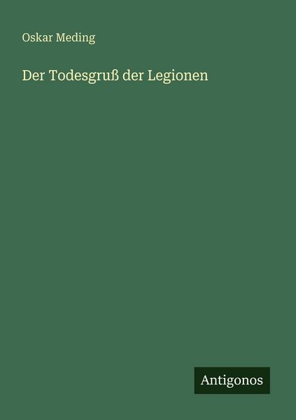 Produktbild: Der Todesgru&szlig; der Legionen