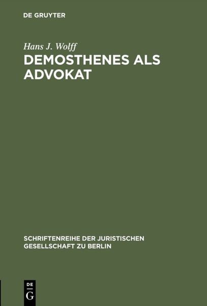 Produktbild: Demosthenes als Advokat