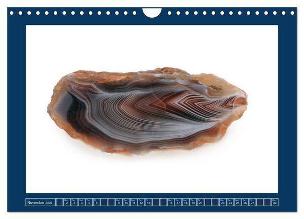 Produktbild: Agates - Polished semi-precious stones (Wall Calendar 2026 DIN A4 landscape), CALVENDO 12 Month Wall Calendar