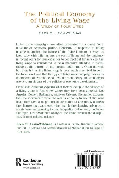 Produktbild: The Political Economy of the Living Wage
