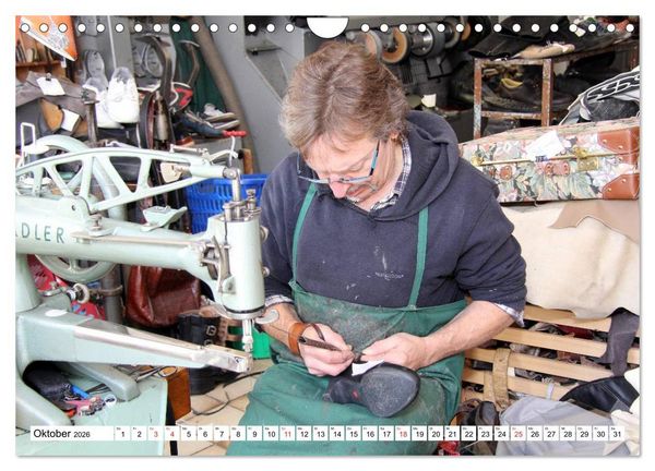 Produktbild: Das Handwerk der Schuhmacher (Wandkalender 2026 DIN A4 quer), CALVENDO Monatskalender