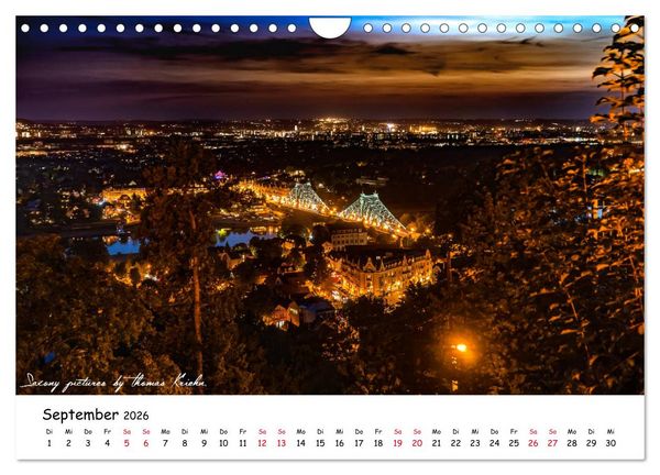 Produktbild: Dresden 2026 - Saxony Pictures by Thomas Kriehn (Wandkalender 2026 DIN A4 quer), CALVENDO Monatskalender
