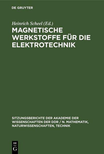 Produktbild: Magnetische Werkstoffe f&uuml;r die Elektrotechnik