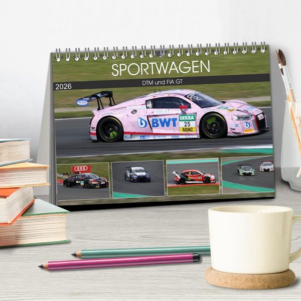 Produktbild: SPORTWAGEN DTM und FIA GT (Tischkalender 2026 DIN A5 quer), CALVENDO Monatskalender