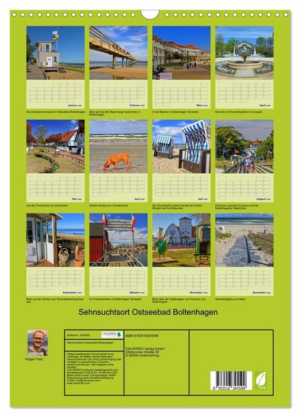 Produktbild: Sehnsuchtsort Ostseebad Boltenhagen (Wandkalender 2026 DIN A3 hoch), CALVENDO Monatskalender