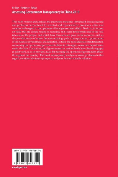 Produktbild: Assessing Government Transparency in China 2019