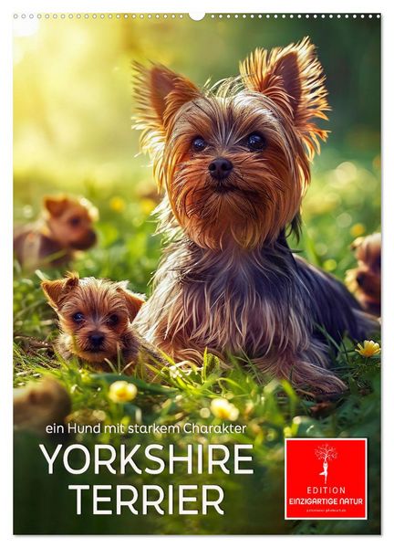 Yorkshire Terrier - ein Hund mit starkem Charakter (Wandkalender 2026 DIN A2 hoch), CALVENDO Monatskalender