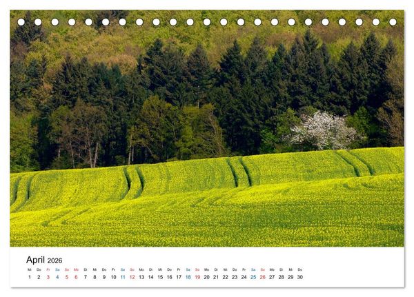 Produktbild: Felder und Wiesen (Tischkalender 2026 DIN A5 quer), CALVENDO Monatskalender