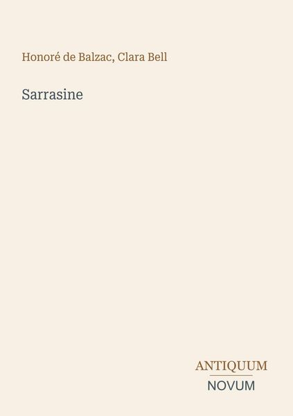Produktbild: Sarrasine