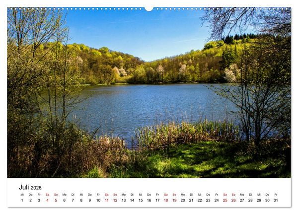 Produktbild: Sehenswertes in der Eifel - Die sch&ouml;nsten Maare (hochwertiger Premium Wandkalender 2026 DIN A2 quer), Kunstdruck in Hochglanz