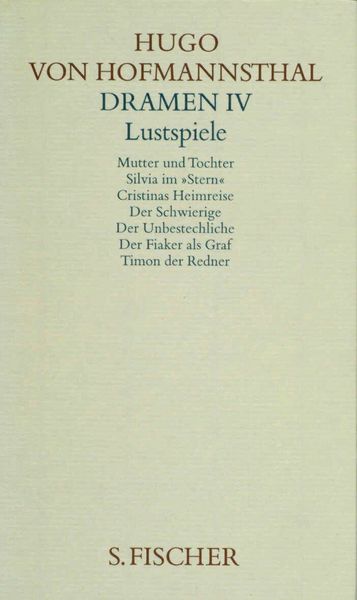 Produktbild: Dramen IV. Lustspiele