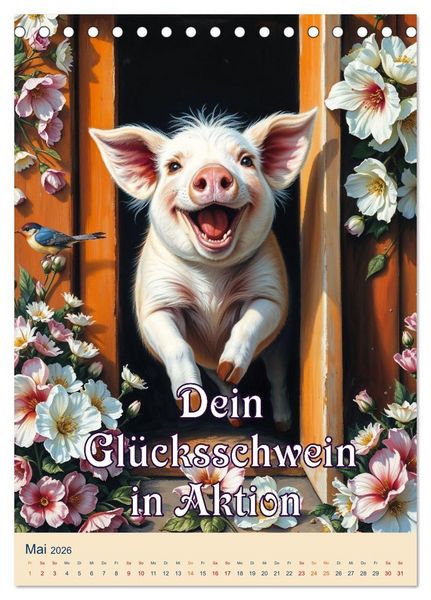 Produktbild: Tierische Leichtigkeit (Tischkalender 2026 DIN A5 hoch), CALVENDO Monatskalender