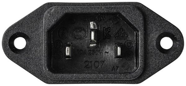 Produktbild: TRU COMPONENTS TC-10101440 Netzfilter mit Kaltger&auml;tebuchse 250 V/AC 10 A 0.3 mH (L x B x H) 58 x 50 x 22.8 mm 1 St.