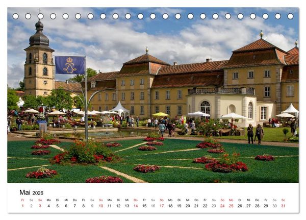 Produktbild: Fasanerie - sch&ouml;nstes Barockschloss Hessens (Tischkalender 2026 DIN A5 quer), CALVENDO Monatskalender
